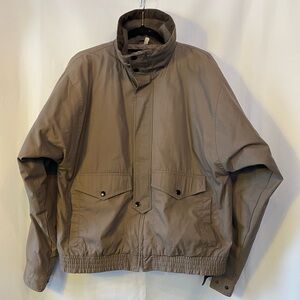 Eagles Ridge Men's Canvas Military Bomber Jacket Vintage Full Zip Out Liner MD